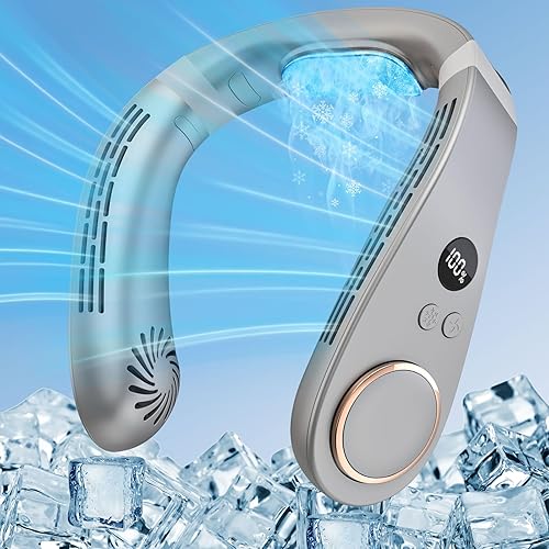 Ventilador de cuello portátil, ventiladores de cuello que soplan aire frío, aire acondicionado personal inalámbrico, pequeño ventilador portátil, disponible en Yaxa Colombia