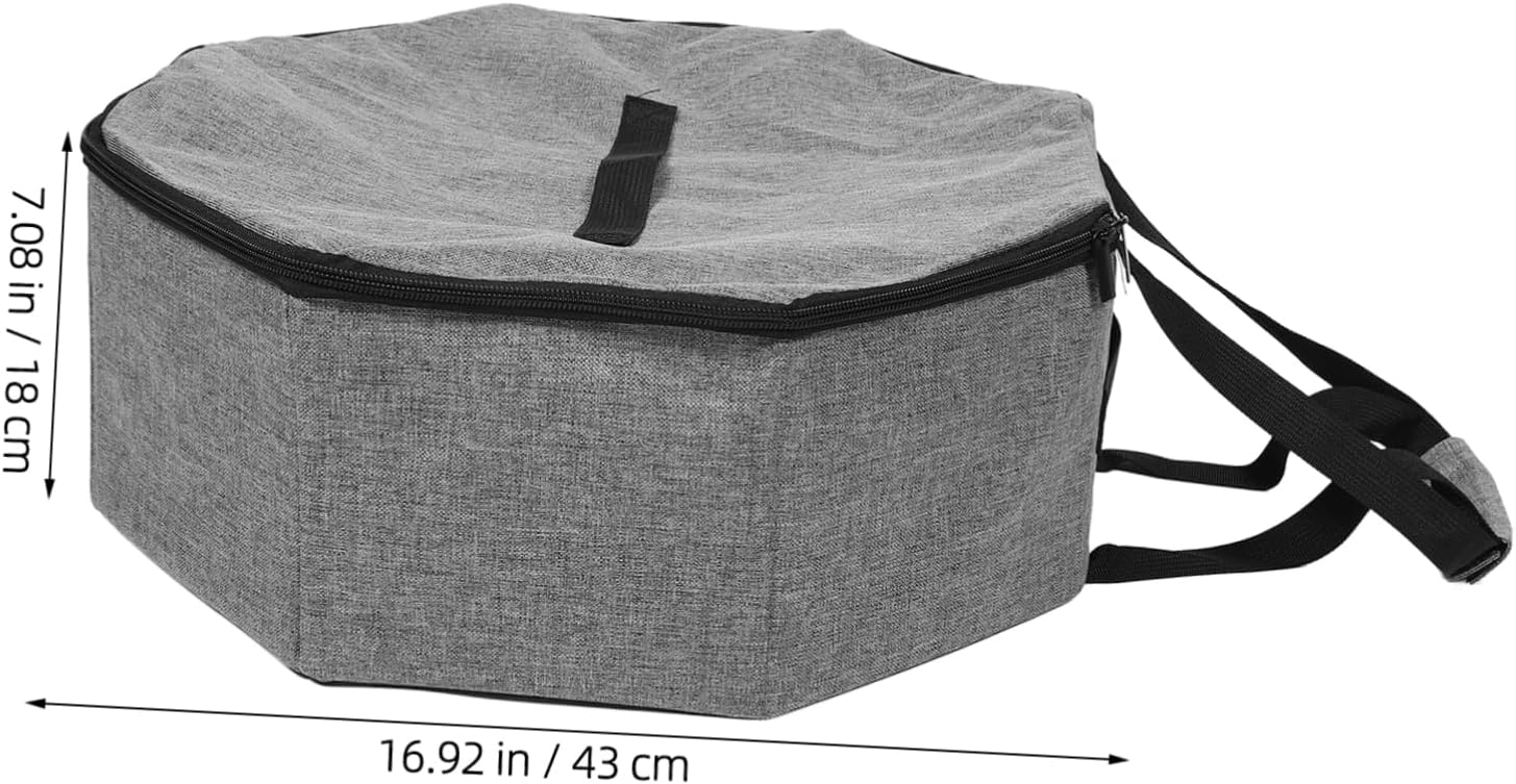 Ipetboom Collapsible Large Hat Organizer Bag with Handle for Travel Unisex Cowboy Hat Storage Case Space Saving Carrier for Baseball Caps Convenient and Storage
