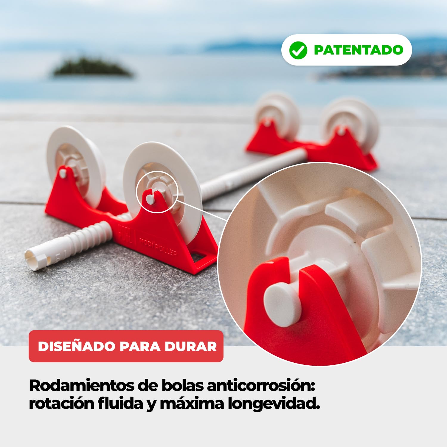 NODI Roller – Limpiador Rotativo de Cartuchos Filtro Piscina y SPA | Limpia en 1 Min | Ahorra 90% Agua | Limpio y Sin Esfuerzo | Compatible 95% Cartuchos | Chorro Potente o Hidrolimpiadora