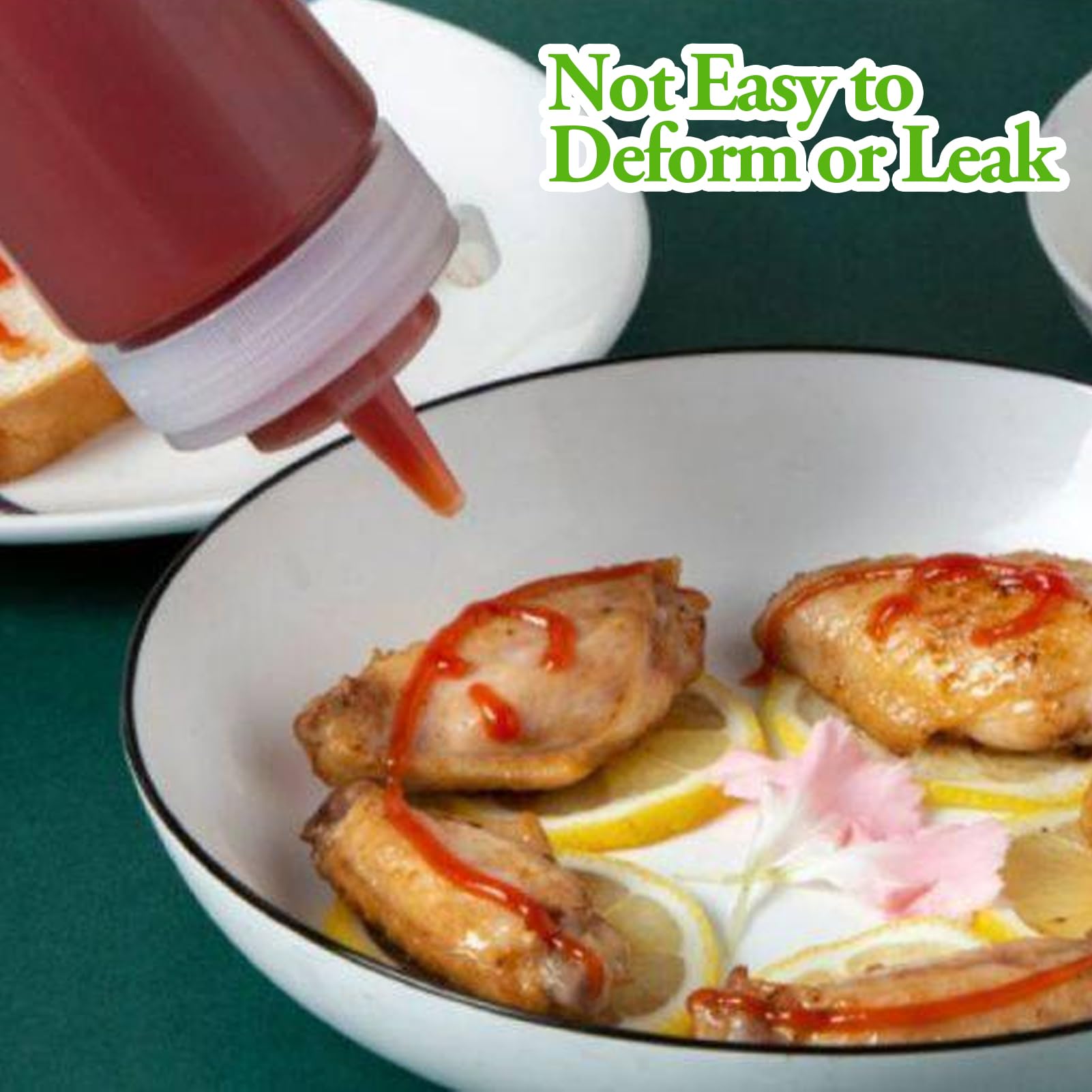 6 Pezzi Bottiglia di Condimento in Plastica, 500ml Bottiglia Squeeze di Plastica con Coperchio, Bottiglia di Salsa, Adatto per Ketchup, Senape, Mayo, Salse Piccanti, Olio D'oliva