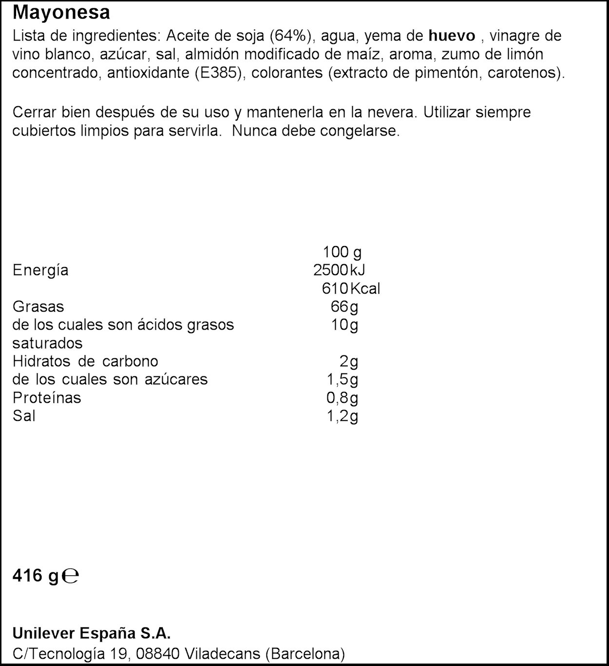 Hellmann's Mayonesa en Tarro pack 2 x 450 ml