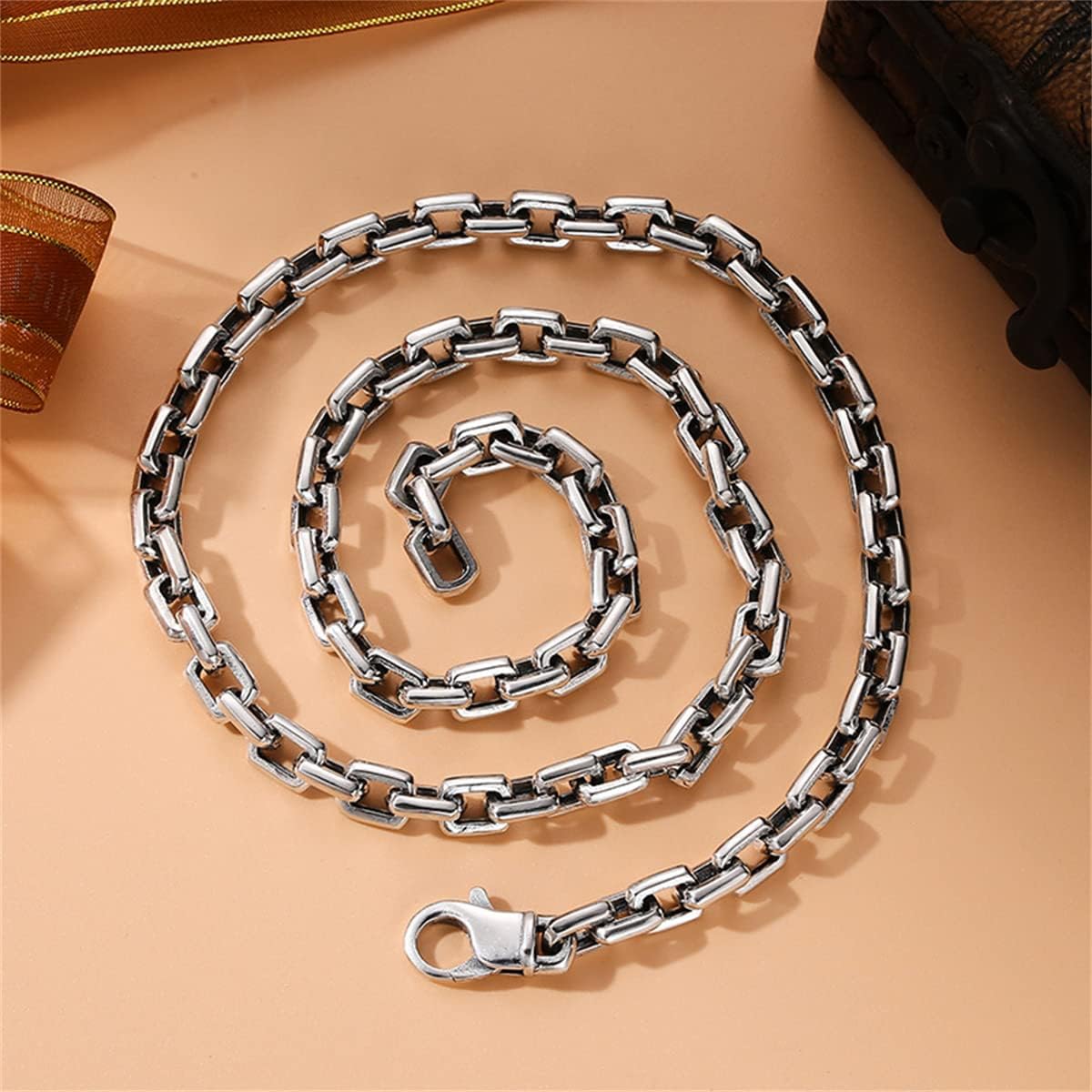 スターリングシルバー　スカルペンダント　STERLING ヴィンテージ FRMPMYZX] メンズS925スターリングシルバー回転スカルペンダント