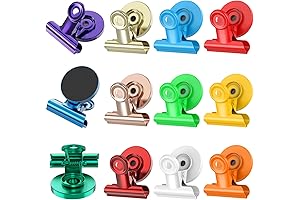 12 Pack Magnetic Notepads for Fridge, Colorful Anti-Scratch Fridge Magnets