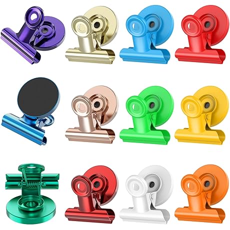 12 Pack Magnetic Notepads for Fridge, Colorful Anti-Scratch Fridge Magnets