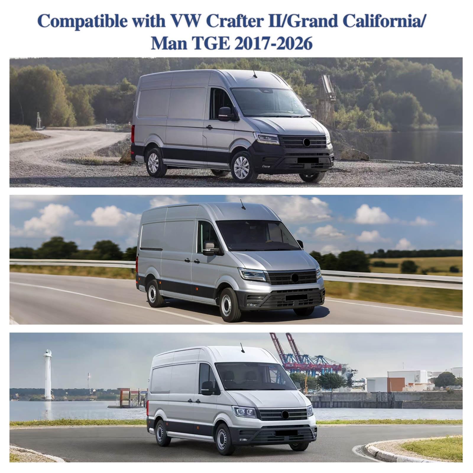 Scheibenabdeckung kompatibel mit VW Crafter II Grand California MAN TGE 2017-2026 UV-Schutz Windschutzscheibe