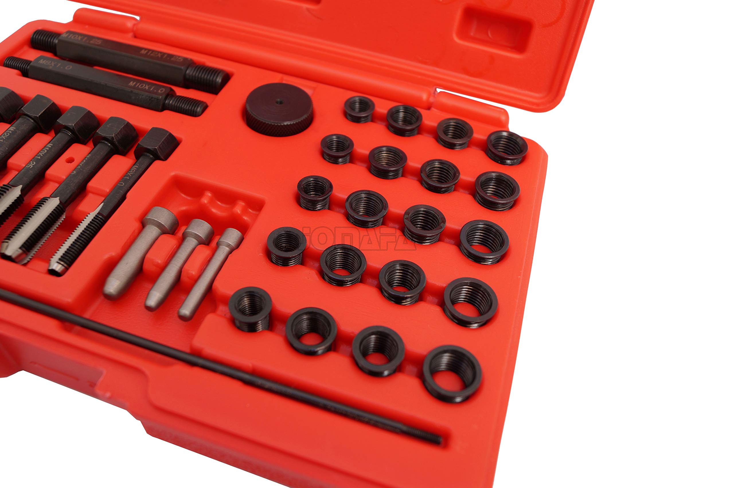 Juego para reparar roscas de calentadores con helicoils 33 piezas. Kit de reparación de culatas