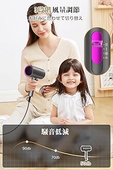 Amazon | ドライヤー【2025年進化モデル】大風量 速乾 超軽量 折り畳み