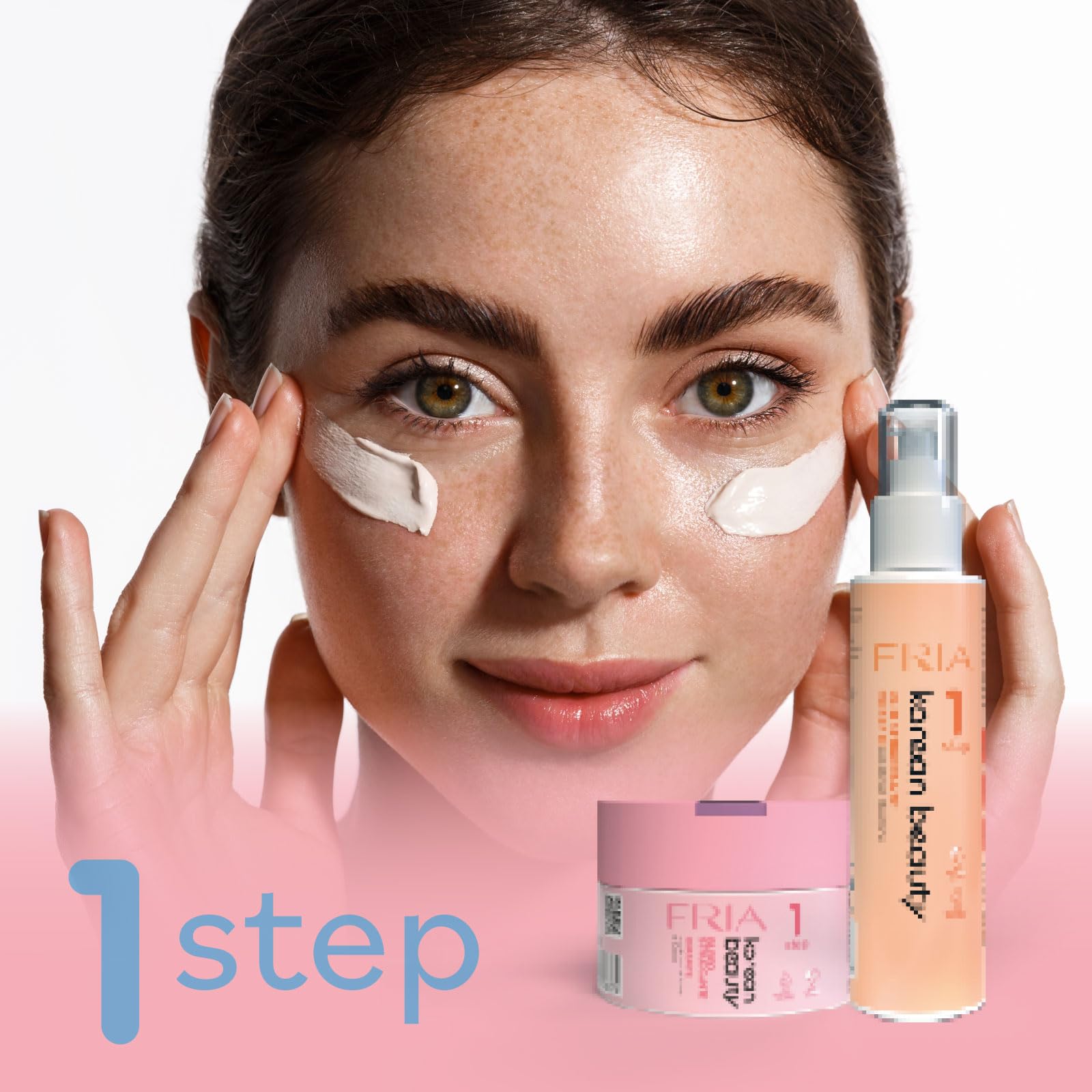 Fria Korean Beauty Kit Doppia Detersione, Burro Struccante Korean Beauty + Mousse Detergente Korean Beauty + Maschera Viso Rigenerante Fria Korean Beauty in Omaggio