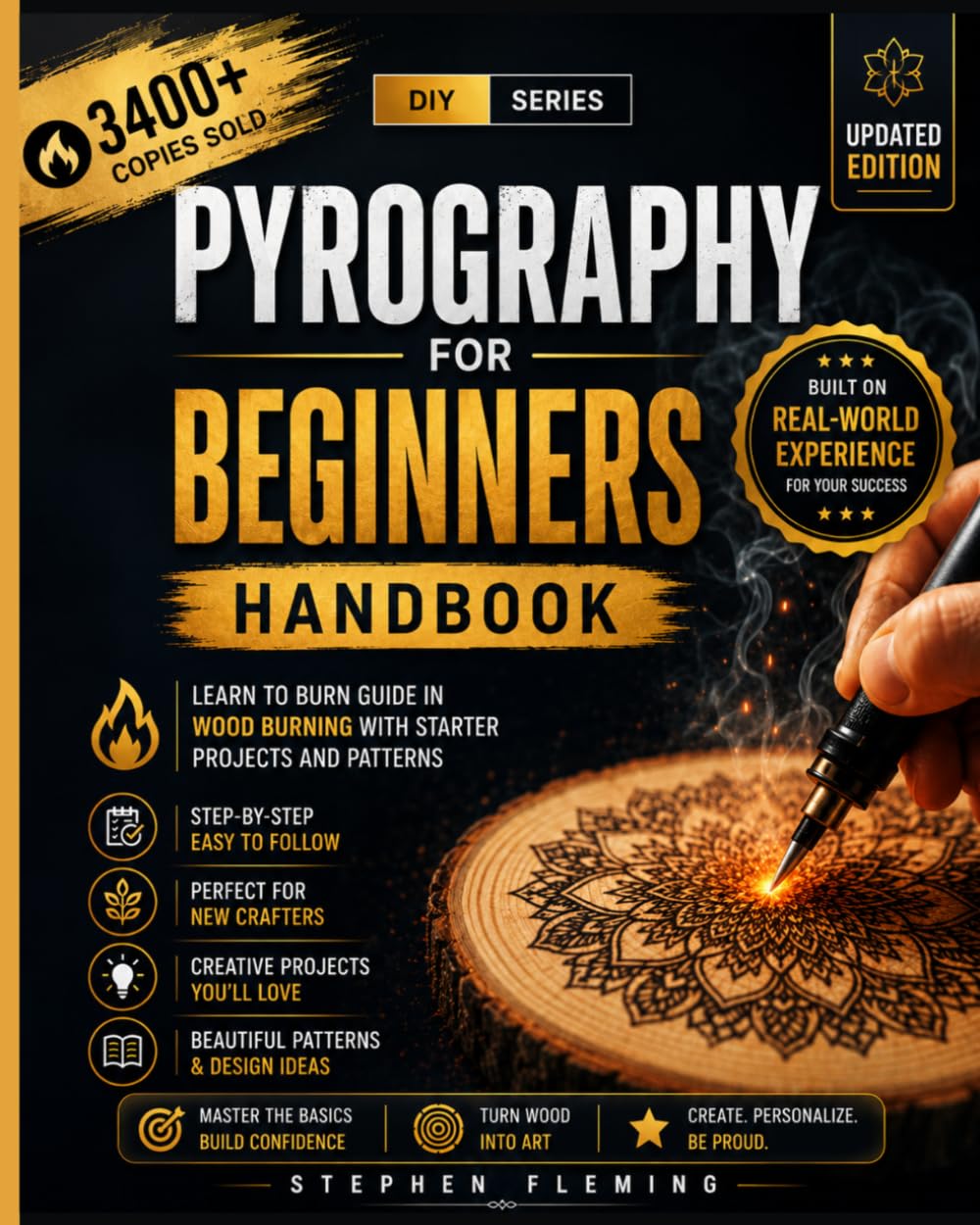 Pyrography for Beginners Handbook: Learn to Burn Guide in Wood Burning with Starter Projects and Patterns: 2 (DIY Series)