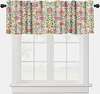 Vista 20 de Aztec Native - Juego de cortinas de cocina, cenefas geométricas tribales del suroeste para ventana de cocina, cortinas cortas con estampado étnico
