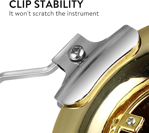 Miniatura 4 de Trompeta Trombón Clip de partituras Trompetista Lira Partitura Soporte de abrazadera (Plata)