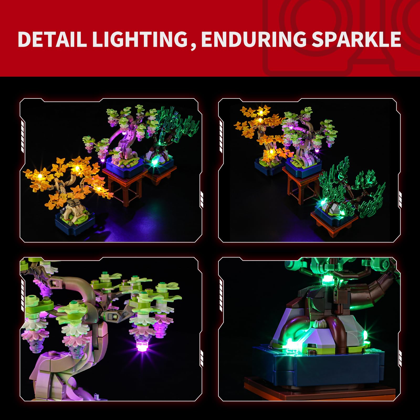 BRIKSMAX 2.0 Light Kit for Lego-Mini Bonsai Trees -Innovative Led Lighting Compatible with Lego The Botanical Collection 10373 - Image 3