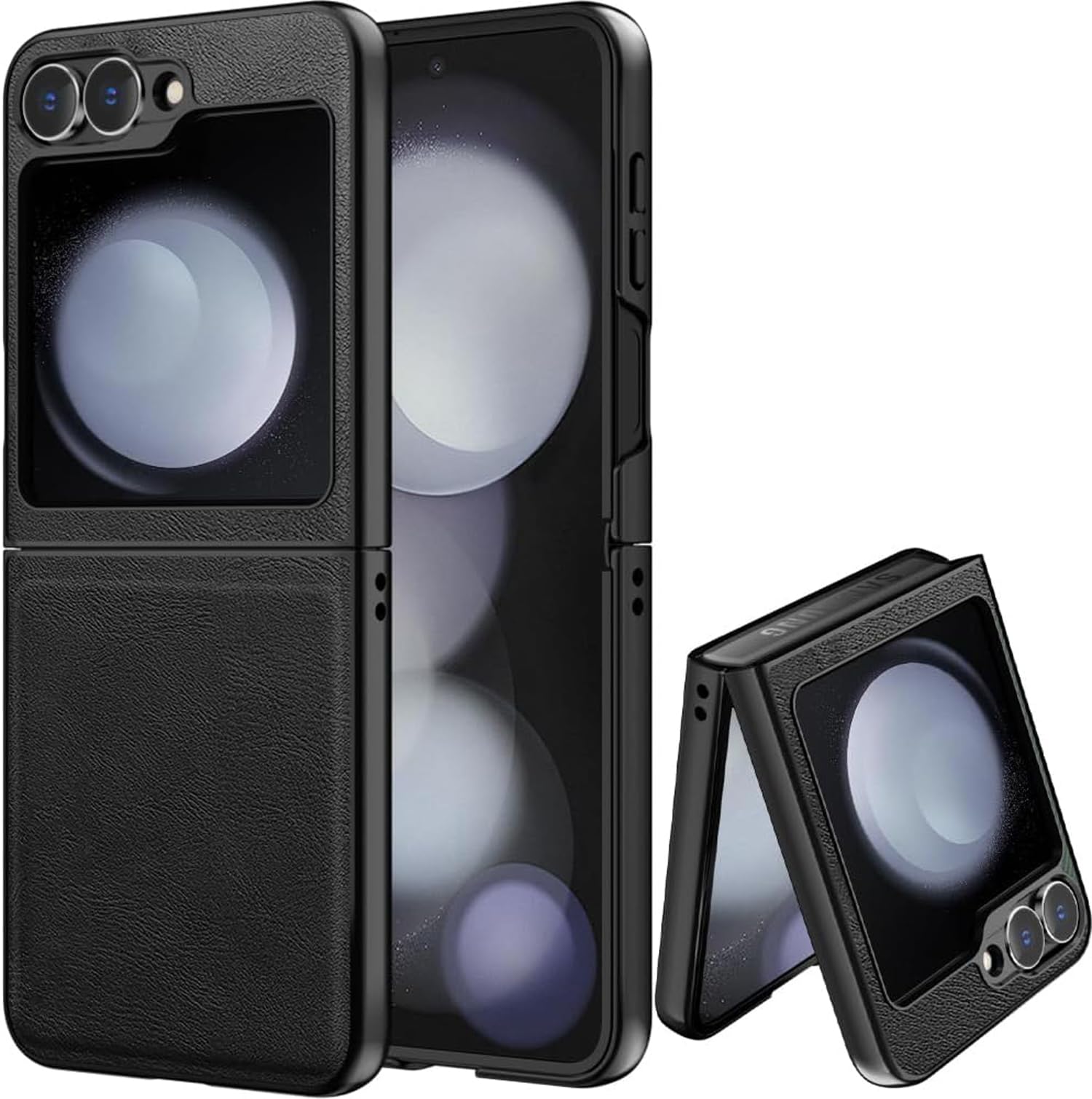 Kapa Tux Leather Back Cover for Samsung Galaxy Z Flip 6 | Slim Shockproof Camera Protection Bumper Case (Black) (B0D9QRVV2M) Amazon Price History, Amazon Price Tracker