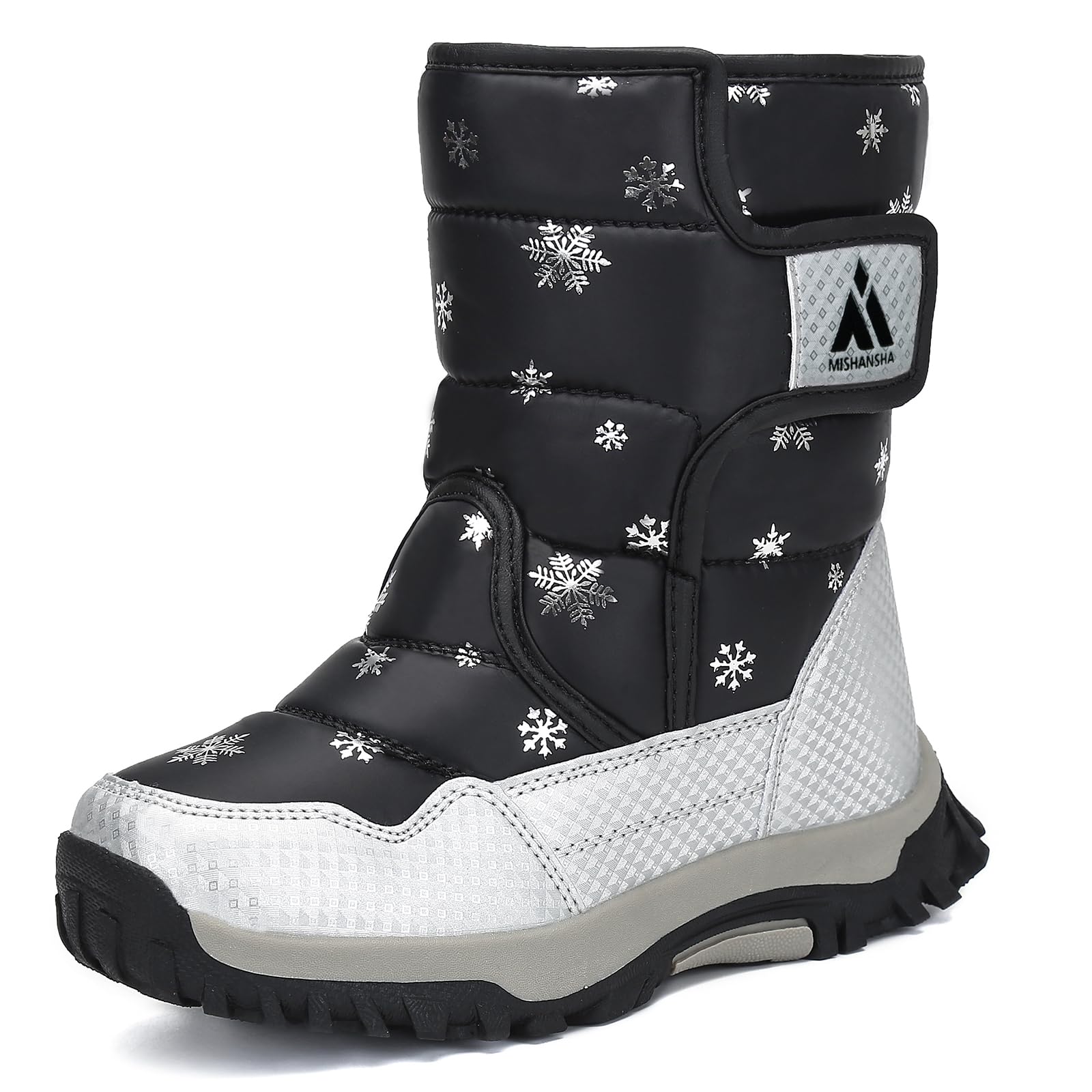 Mishansha Botas de Nieve Invierno Niños Forro Interior 36-47 EU | Unisex Niños, Niña, Botas de Invierno, Outdoor, Calientes, Forro Interior, Zapatos de Nieve