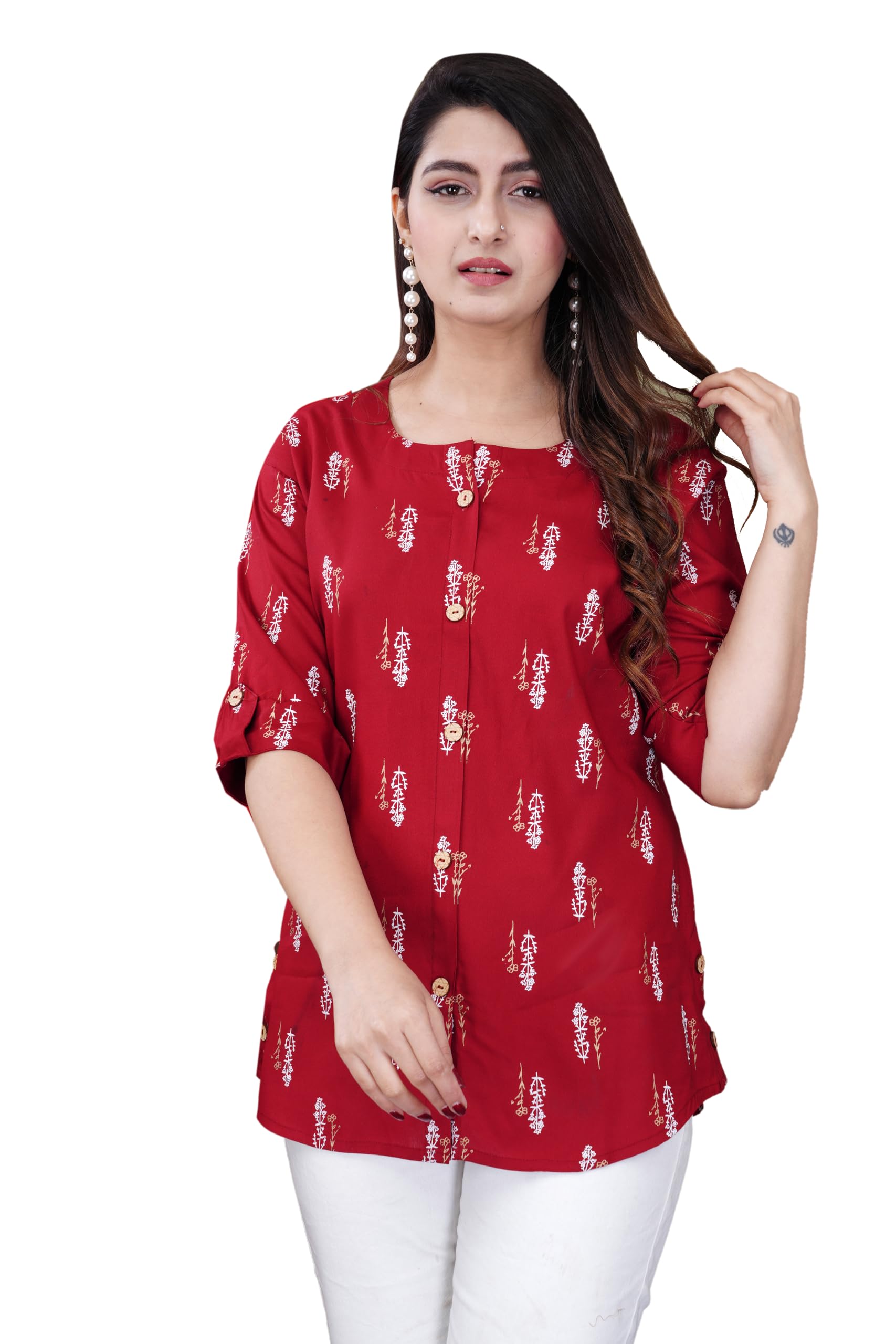 febq Stylish Printed Shirt for Women-picture-34