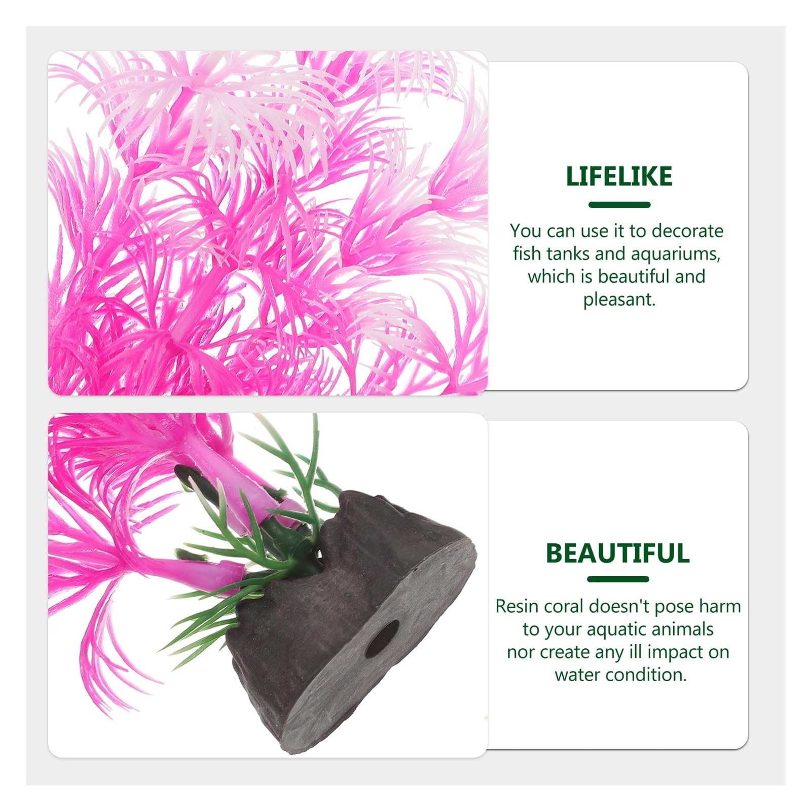 Plantas Artificiales para acuarios, Plantas Artificiales for Acuario 10 Piezas Multicolor