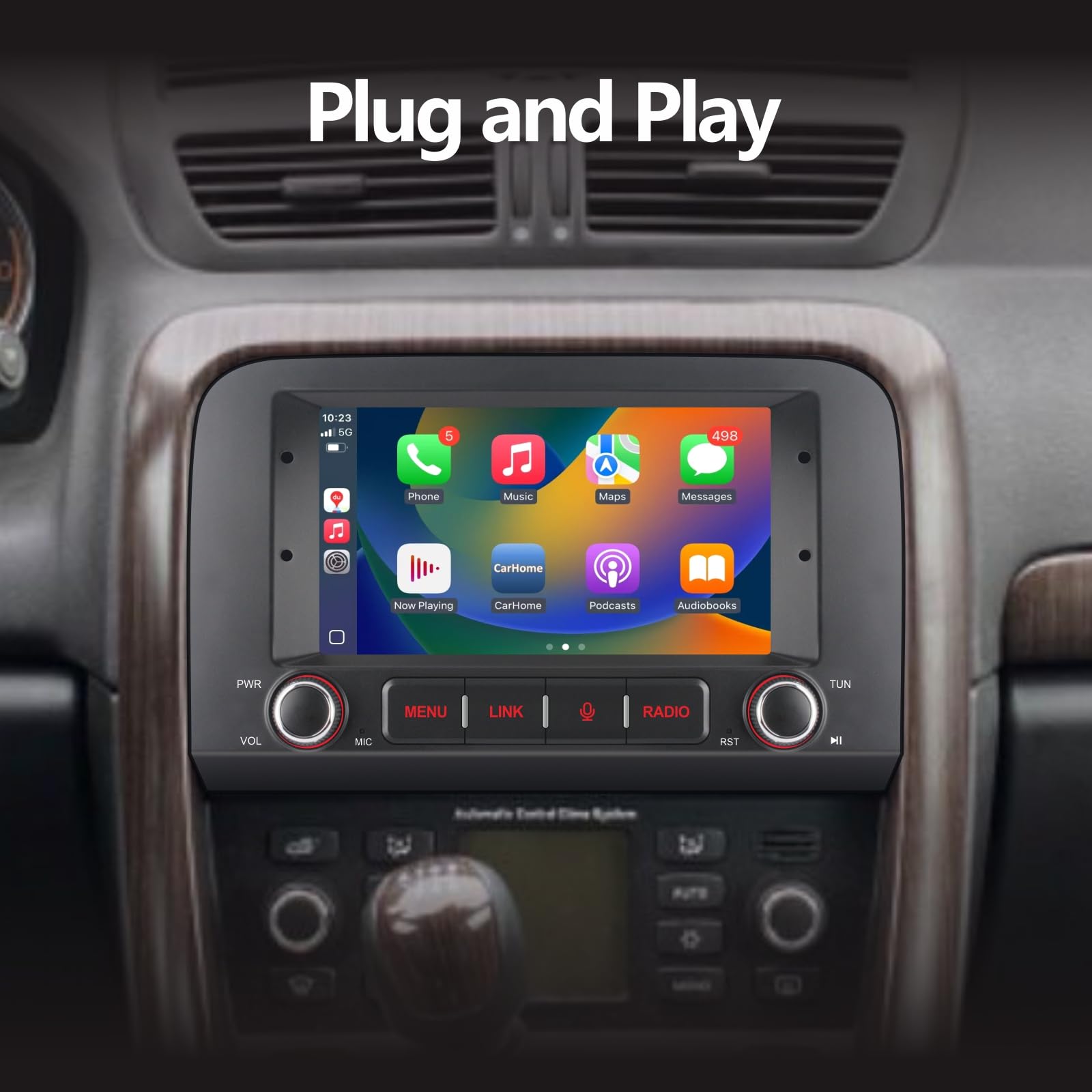 Car Radio per Fiat Croma 2005-2012 Autoradio Android con Senza fili CarPlay Android Auto Schermo tattile Stereo in plancia Auto con BT HiFi FM RDS Canbus