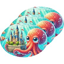 Sea Animals Sponges Kitchen Non-Scratch Scrub Sponge Cleaning Sponges Dish Sponge for Kitchen Household Bathroom Sink