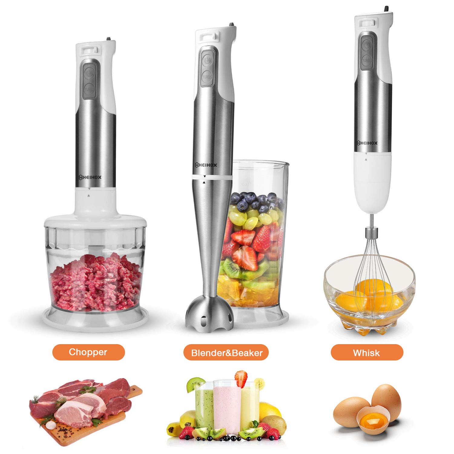 Homgeek 5in1 Hand Blender Set, 45 OFF