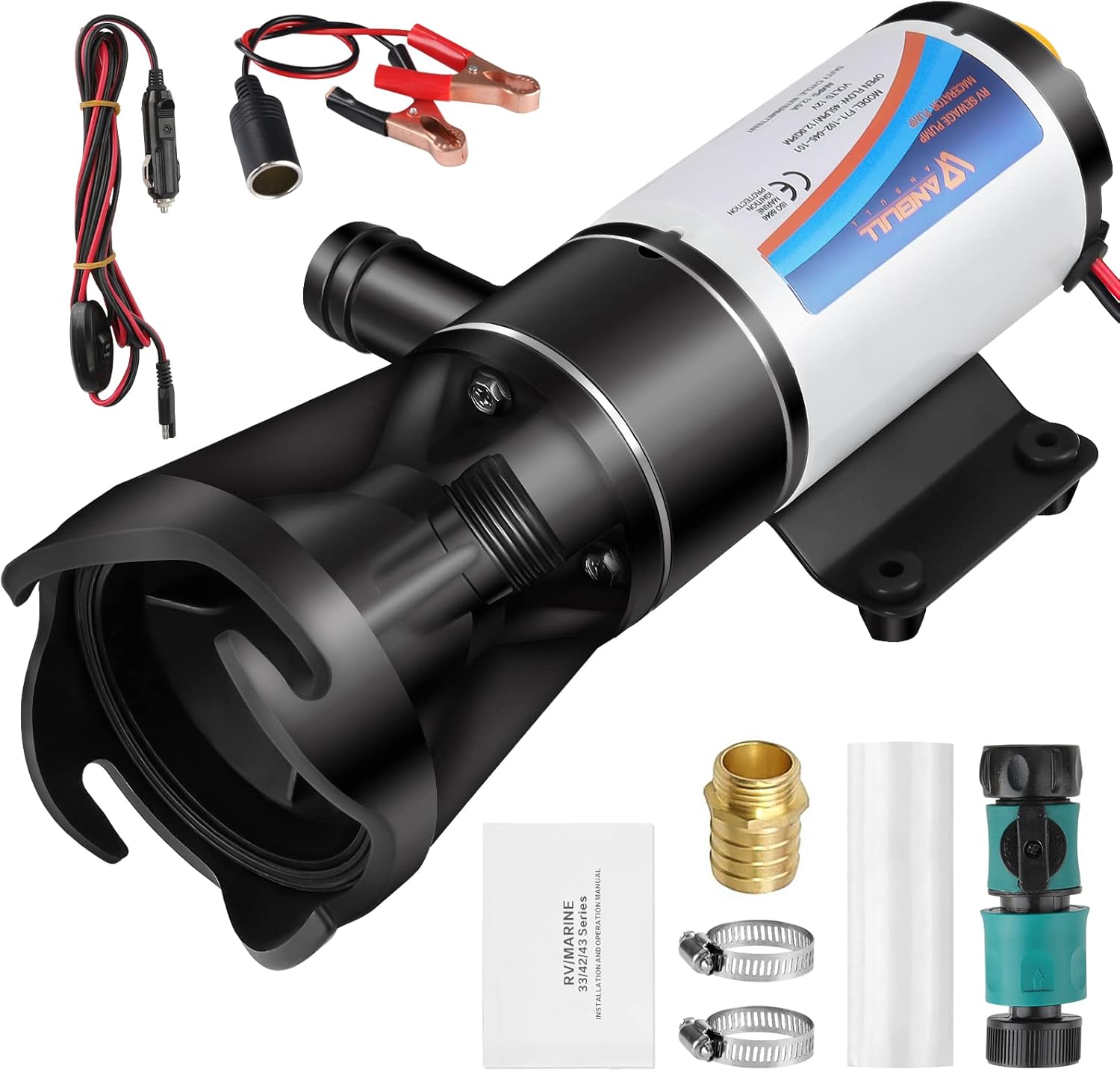 Anbull RV Macerator Pump, RV Waste Pump 12v Quick Botswana Ubuy