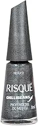 Esmalte Cinza Risqué & Chilli Beans Profundezas do Meu Eu Metálico 8ml