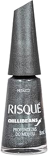 Esmalte Cinza Risqué & Chilli Beans Profundezas do Meu Eu Metálico 8ml