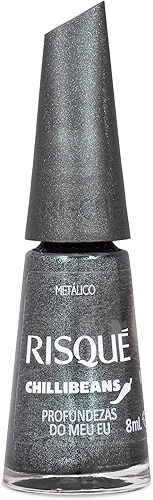 Esmalte Cinza Risqué & Chilli Beans Profundezas do Meu Eu Metálico 8ml