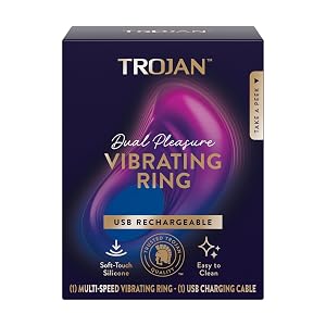 Trojan Dual Pleasure Vibrating Ring Vibrator for Couples