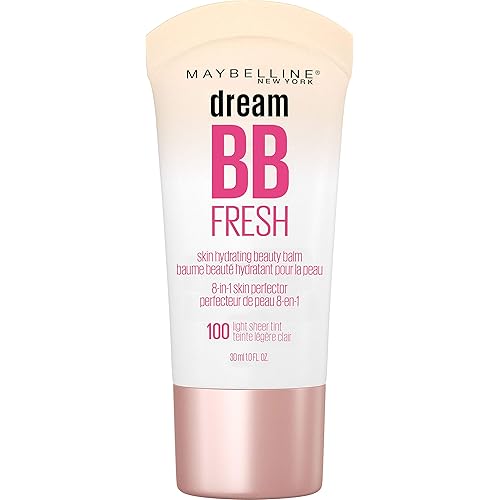 Maybelline Dream Fresh BB Cream 100 Light Sheer Tint, 1.0 ounces