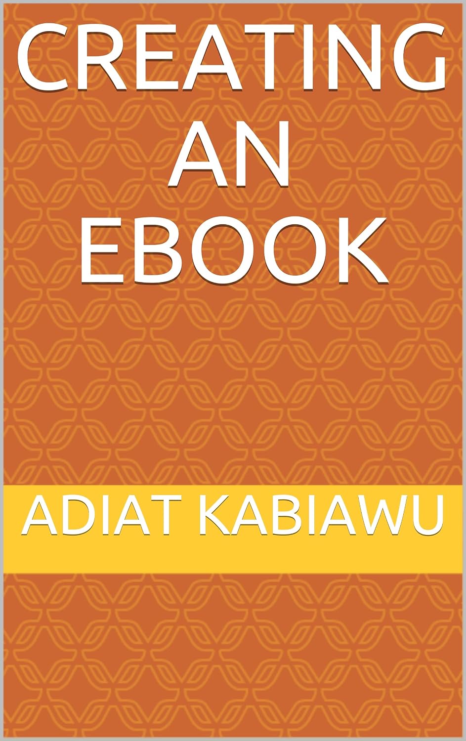 CREATING AN EBOOK