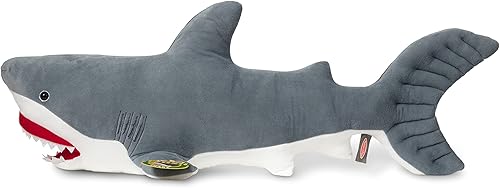 Miniatura 6 de Tiburón gigante de peluche, animales realistas de Melissa & Doug, (más de 3 pies de largo)