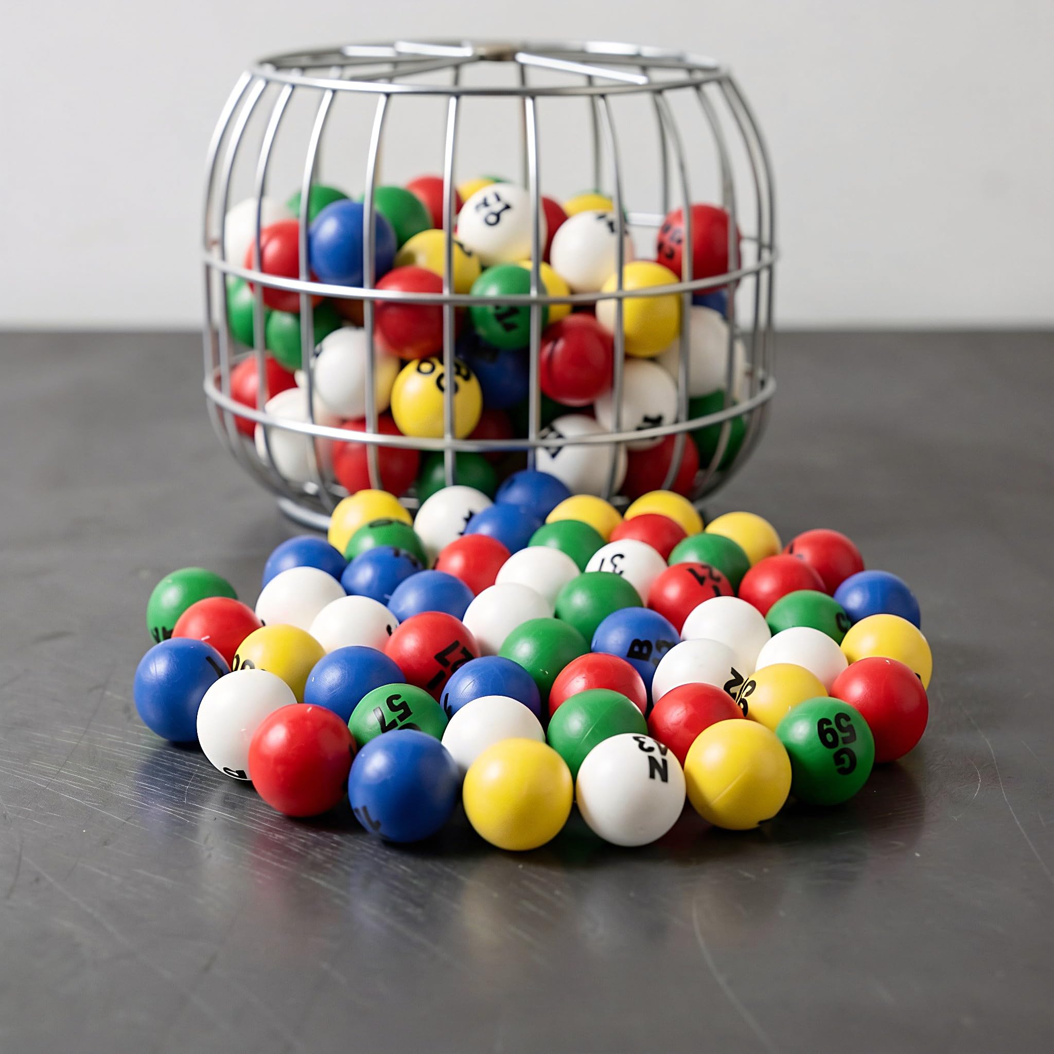 Gatuida 75 Bolas de Bingo con números: 1-75 Bolas de Bingo de Colores