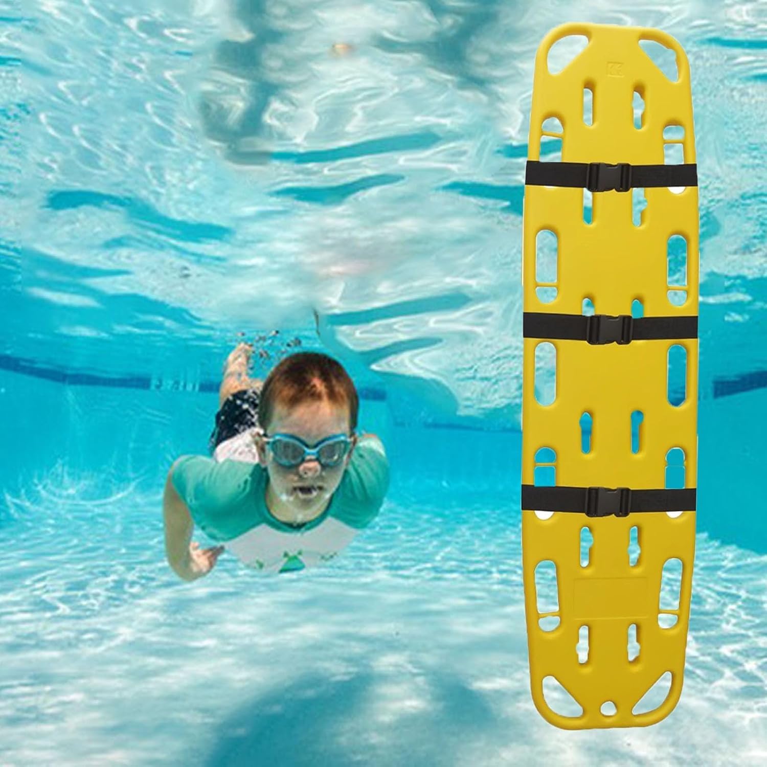Tabla espinal impermeable para piscina infantil indispensable en la seguridad de entornos acuáticos