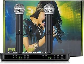Sound Card Kit Profession 1 Channel Wireless Vocal Microphone UHF System Kit Handheld Mic For Karaoke Stage Performanc Church Speech Studio Setup For Recording Music ( Color : Color box PG58 , Size :