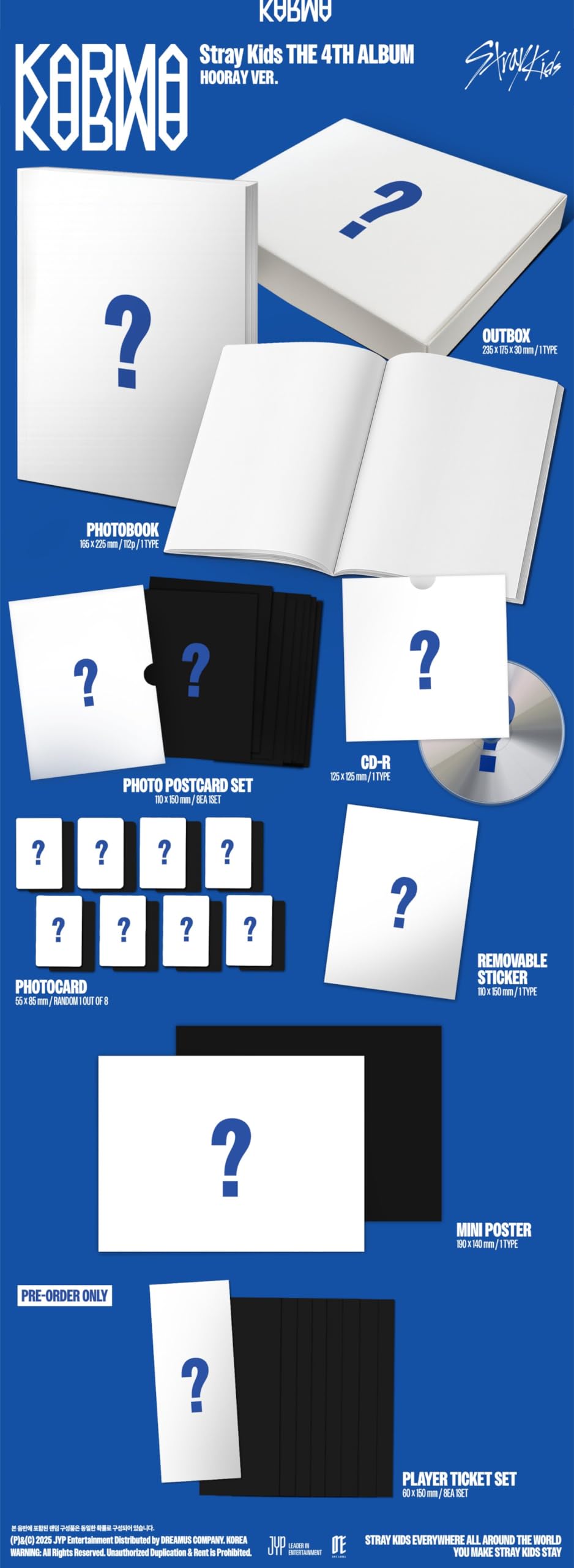 Stray Kids KARMA [Standard Ver.] 4th Full Album (HOORAY Ver