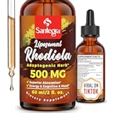 57,000 MG Liposomal Active Rhodiola Rosea Supplement, Rhodiola Root Extract, Liquid for High Absorption, Rhodiola Rosea Root Extract Tincture for Energy, Stress, Mood, Vegan, 60 ml