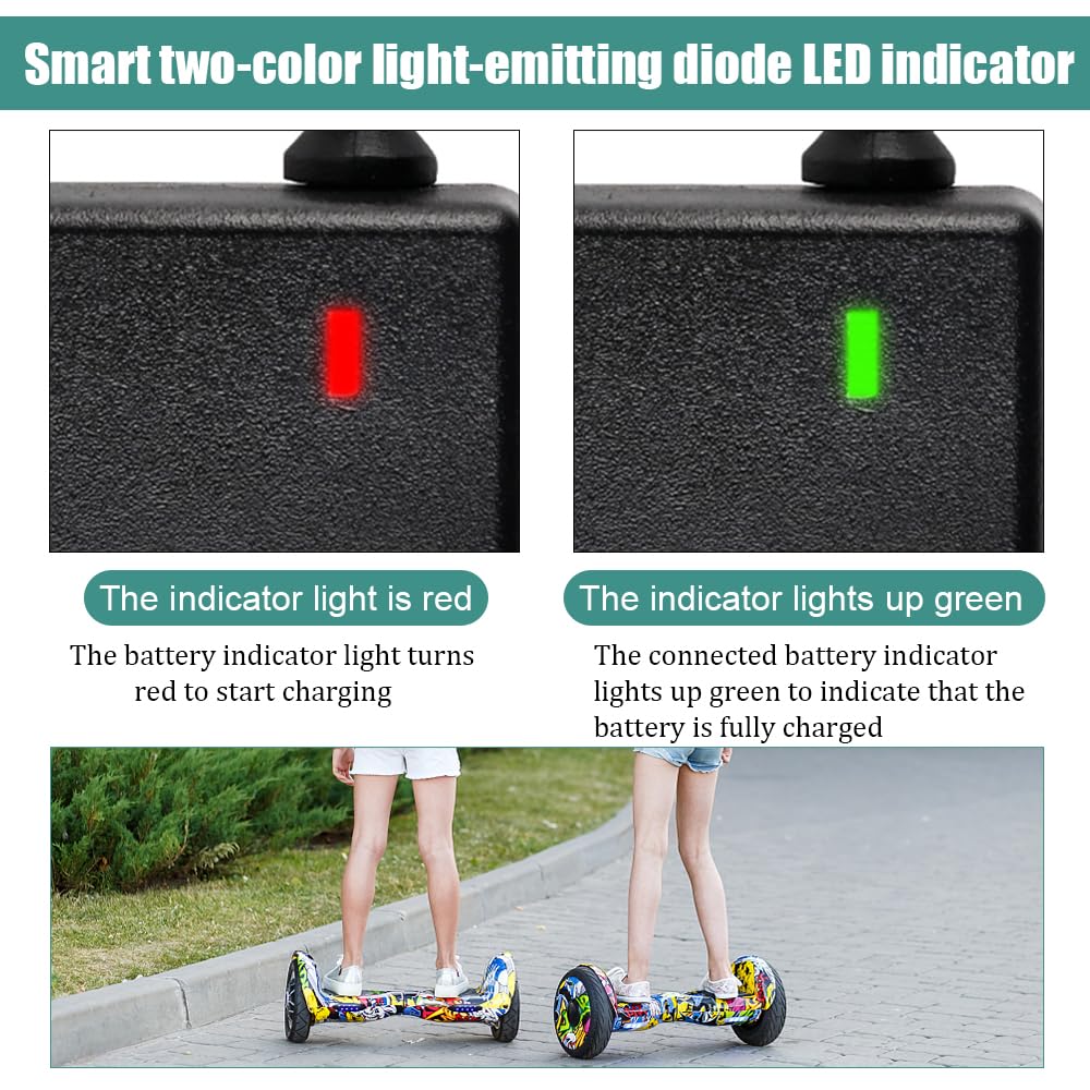 Caricatore 42V 2A Per Monopattino Elettrico - Alimentatore Hoverboard E Scooter - Foto 10