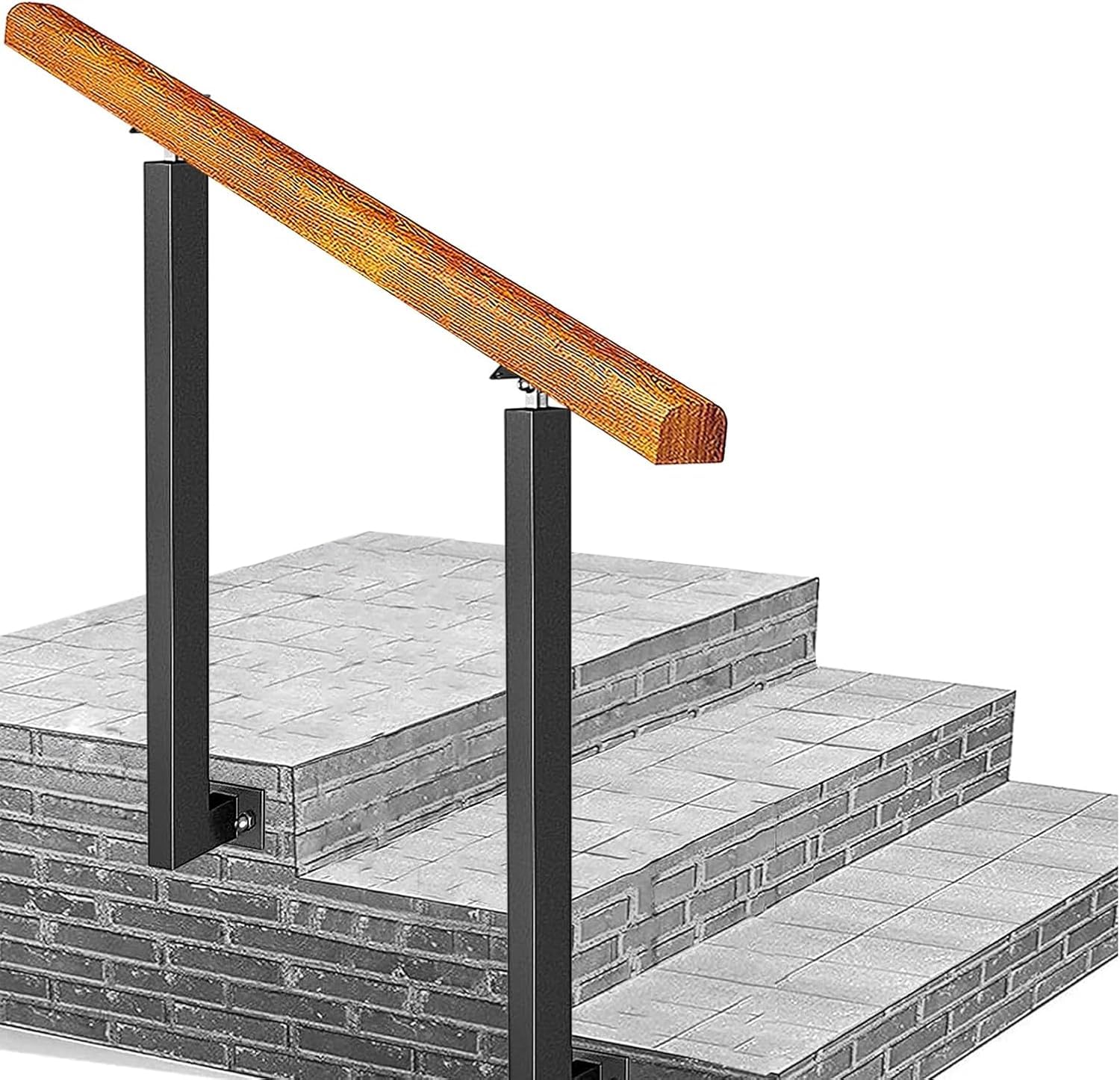 Main courante escalier extérieur sécurisée contre les chutes de jardin et terrasse