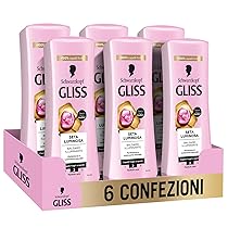 Schwarzkopf Gliss Seta Luminosa Balsamo Illuminante, 6 confezioni da 200ml, Balsamo ristrutturante e protettivo con Ceramidi e Seta, Prodotti per capelli fragili e spenti