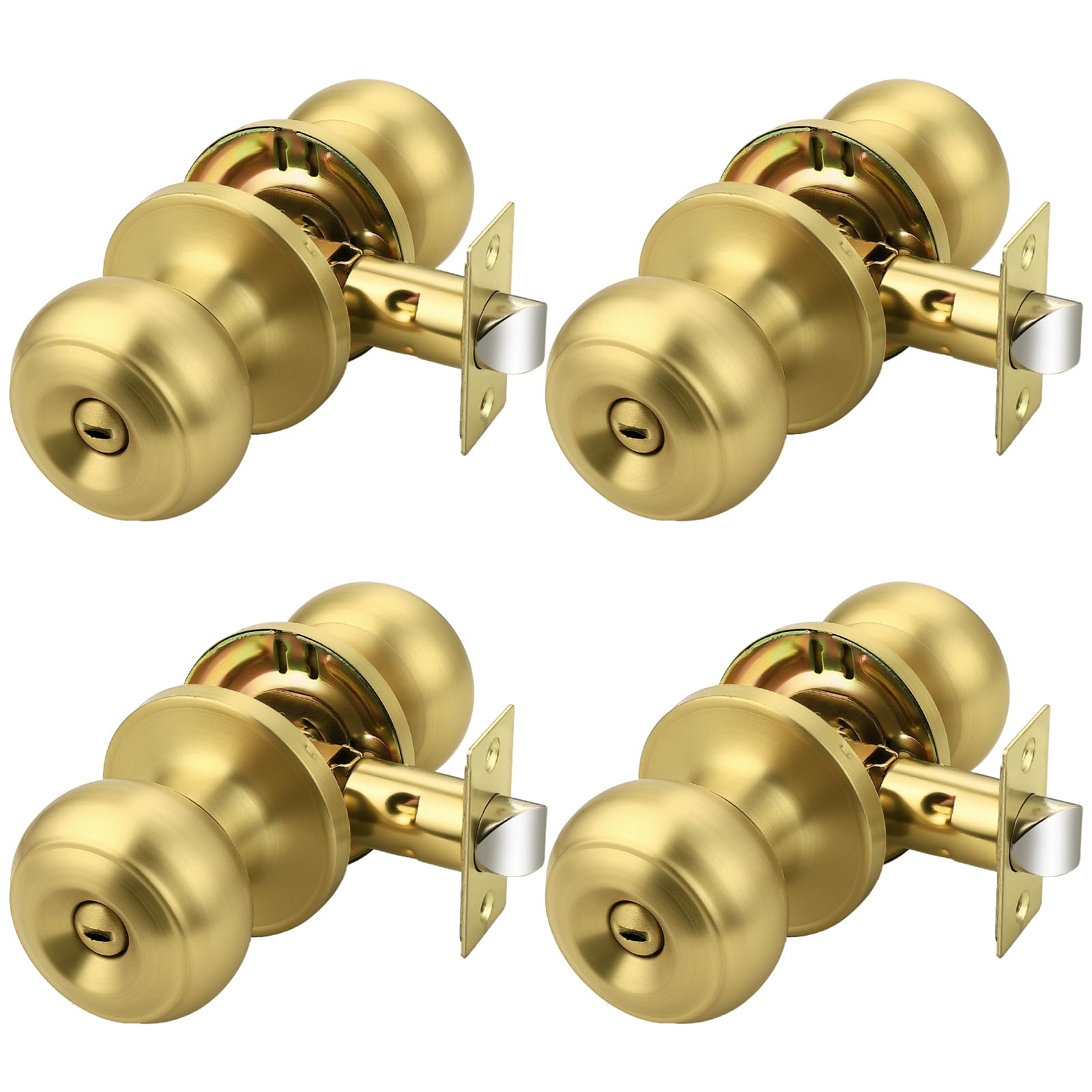 Probrico Gold Dummy Door Knobs - 2 Pack -19