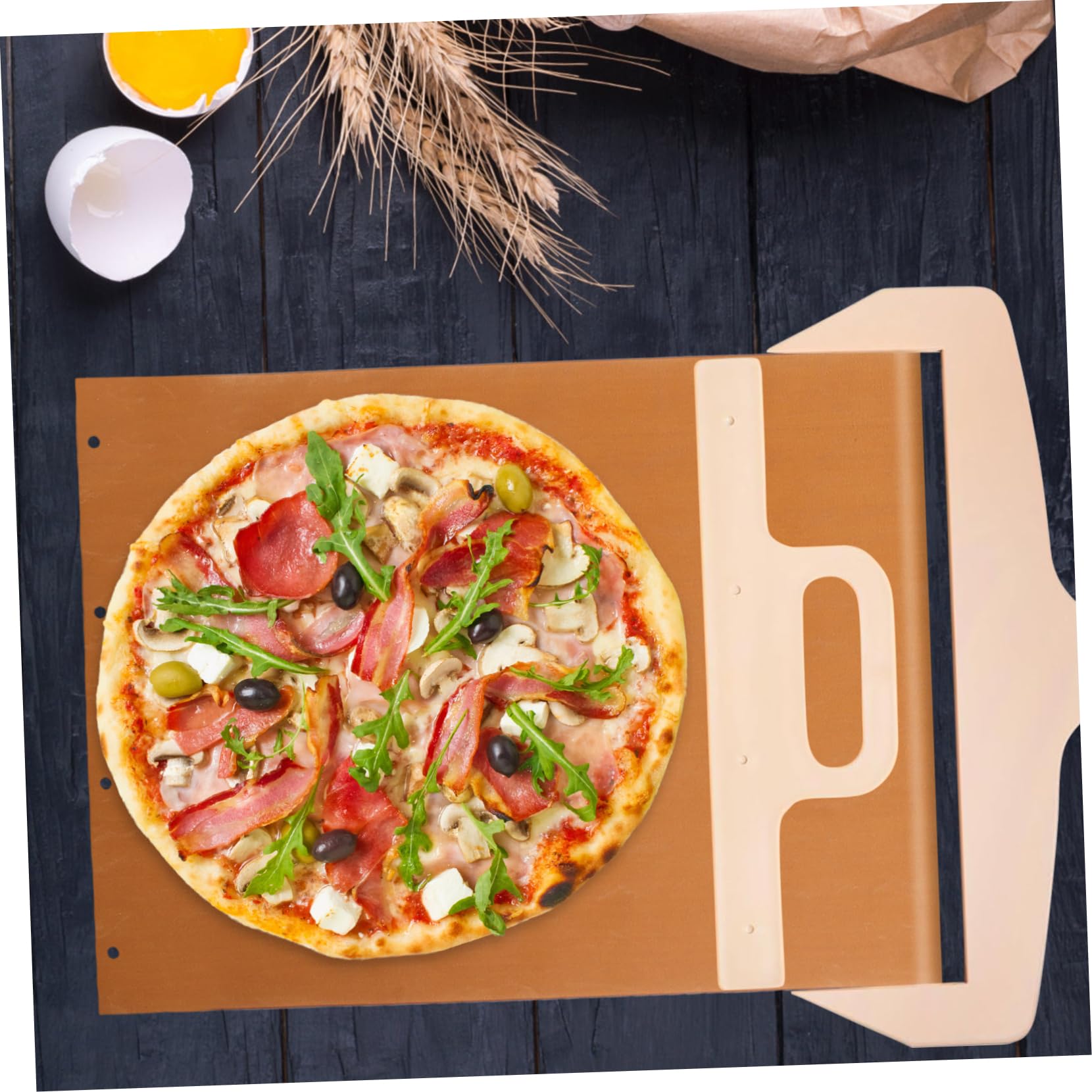 GREENADSCAPE Heat-resistant Sliding Pizza Peel Replacement Cloth Non-stick Baking Cloth Easy to Clean High-temperature Pizza Transfer Cloth
