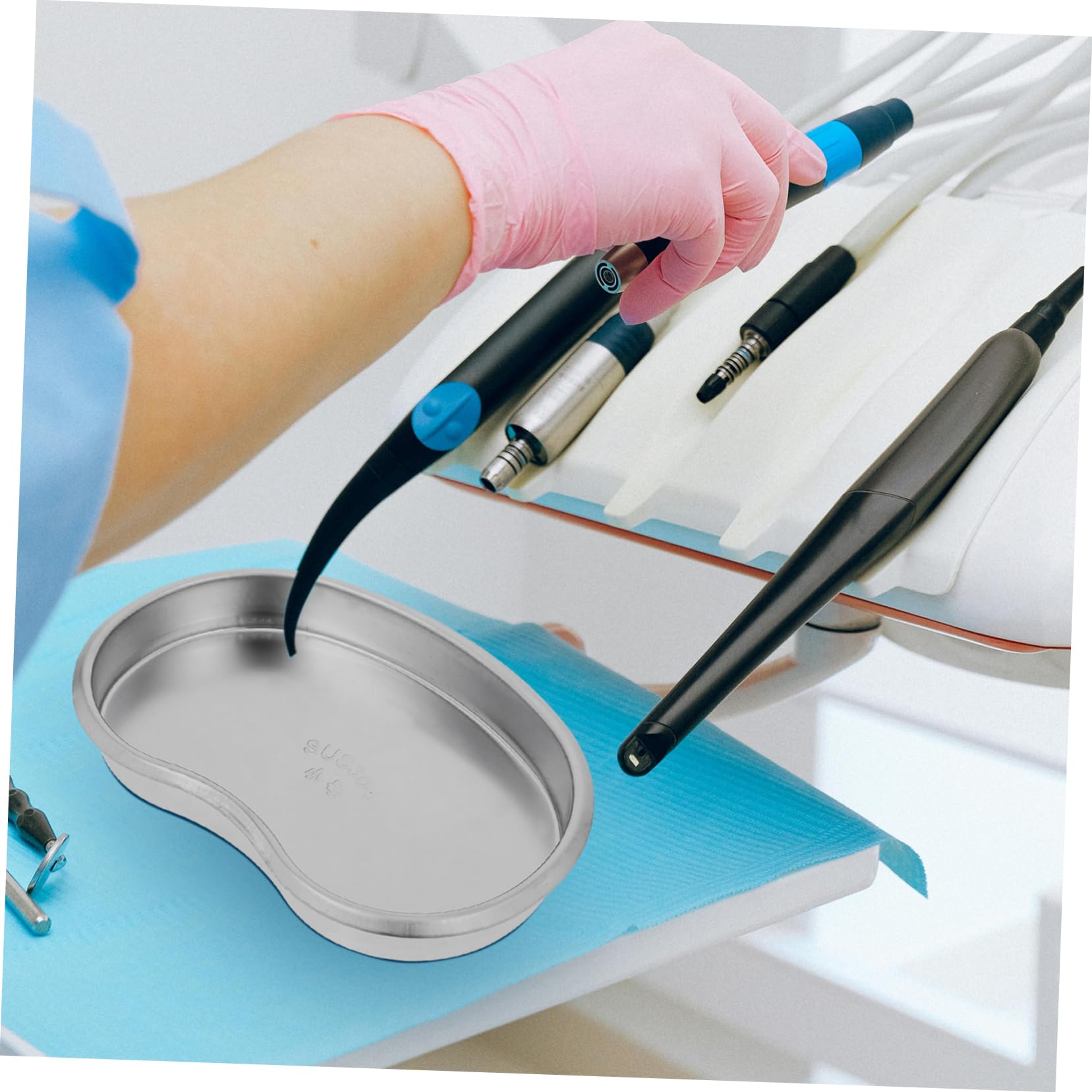 Bandeja Ovalada de Acero Inoxidable 304 Color Plata para Organizar Utensilios Diarios Diseño Fácil de Limpiar y Uso Versátil en Laboratorios