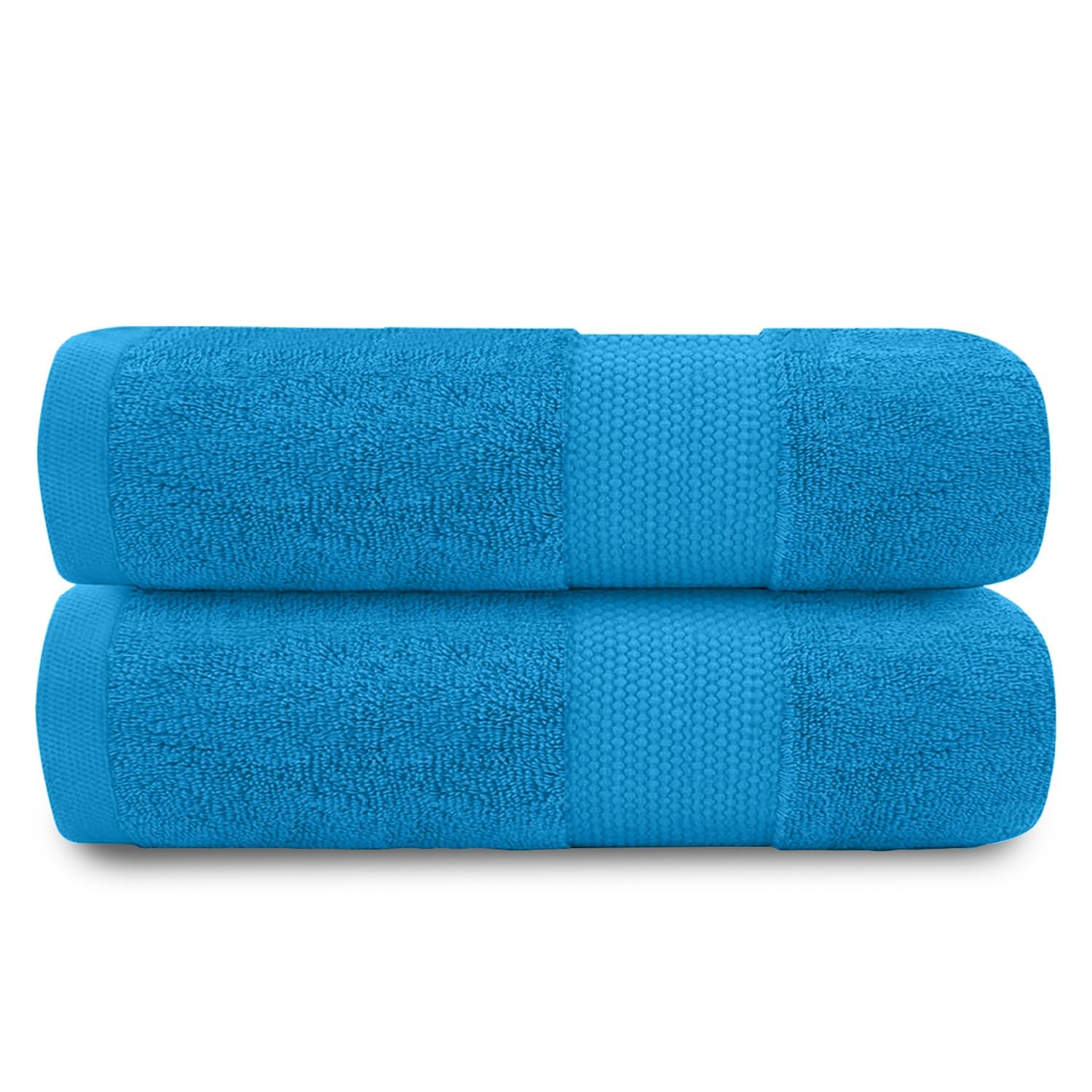 GC GAVENO CAVAILIA 100% Cotton Bath Towels, Teal, 70x125 Cm, Pack of 2