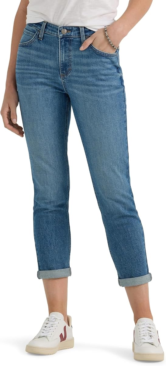 Lee Women's Legendary Mid Rise '90s Taper Jean