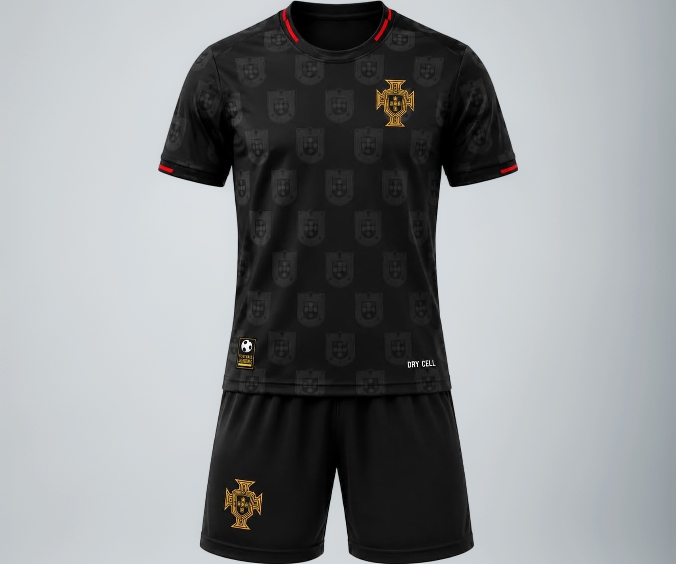 SPORTYWAY Unisex Football Jersey Set Black - Image 1