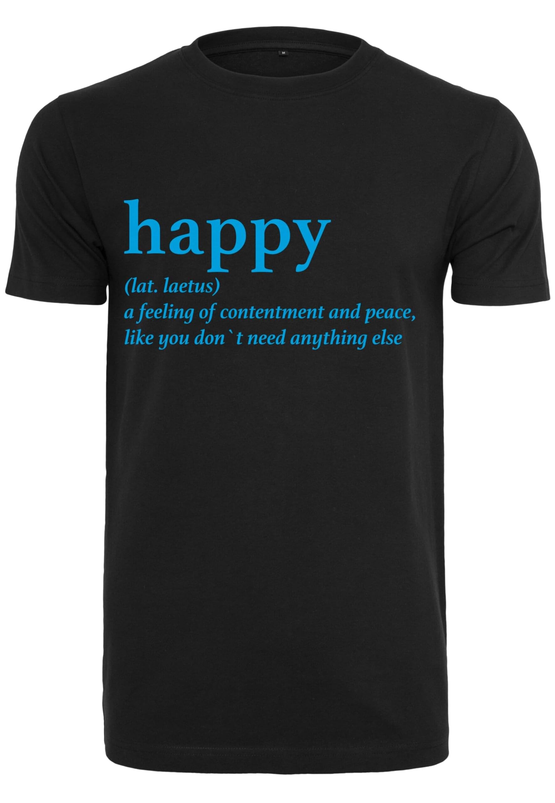 Mister Tee Damen Ladies Happy Definition T-Shirt, Black, L