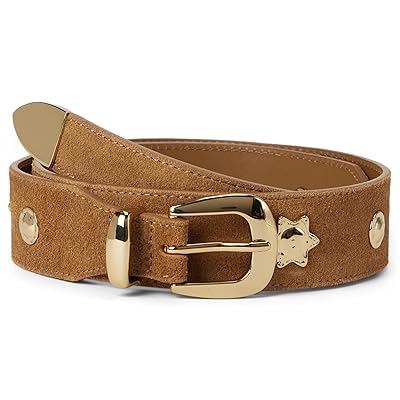 Madewell Suede Wide Clean Western Belt: Sun Motif Women
