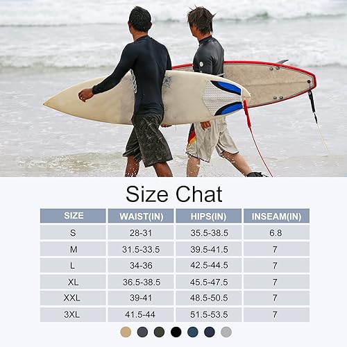 Miniatura 7 de Swim Trunks Men Quick Dry Board Shorts with Zipper Pockets Bathing Suit Beach Shorts for Men with Mesh Lining