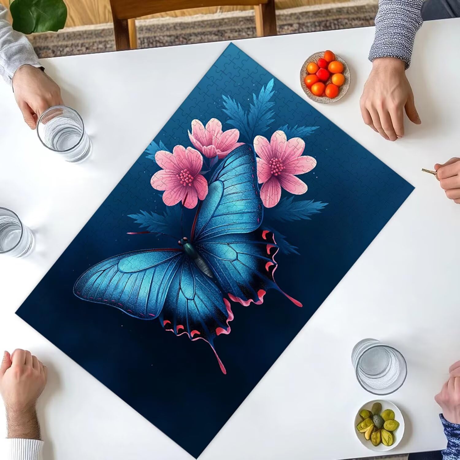 Puzzle 2000 elementów, puzzle dla dorosłych, wyzwanie puzzle, puzzle dla całej rodziny, napis na plecach, prezenty dla mężczyzn i kobiet, temat: (niebieska męska) z-529