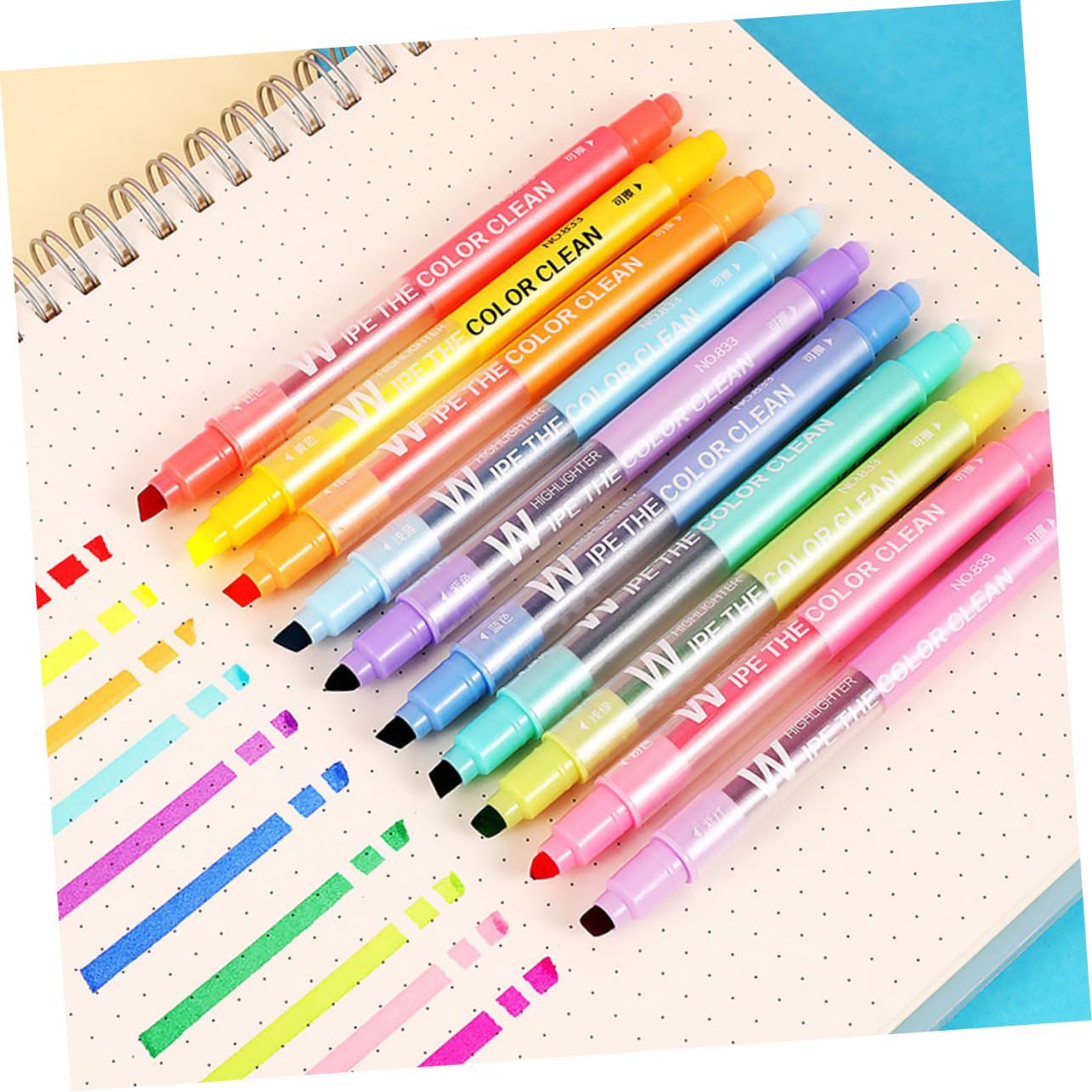 DOITOOL 3 Sätze Löschbarer Textmarker Löschbare Stifte Textmarker Stifte Büromaterial Bürozubehör Pastellfarbener Flüssiger Löschbare -marker Plastik 10 Stück * 3